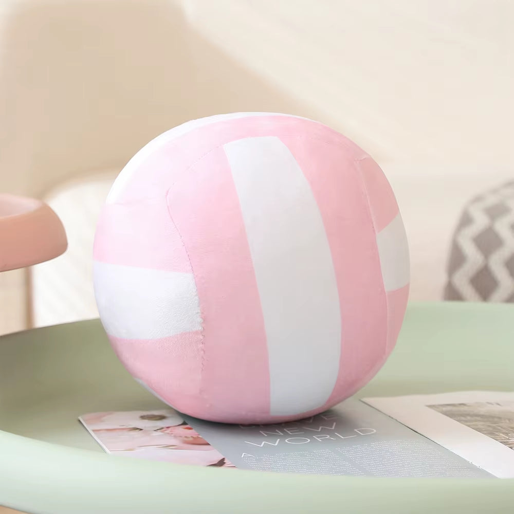 Simulation Volleyball Ball Plush Toy Cute Volleyball Props Pillow Accompany Kids Soft Gifts for Girls Boys Room Decor