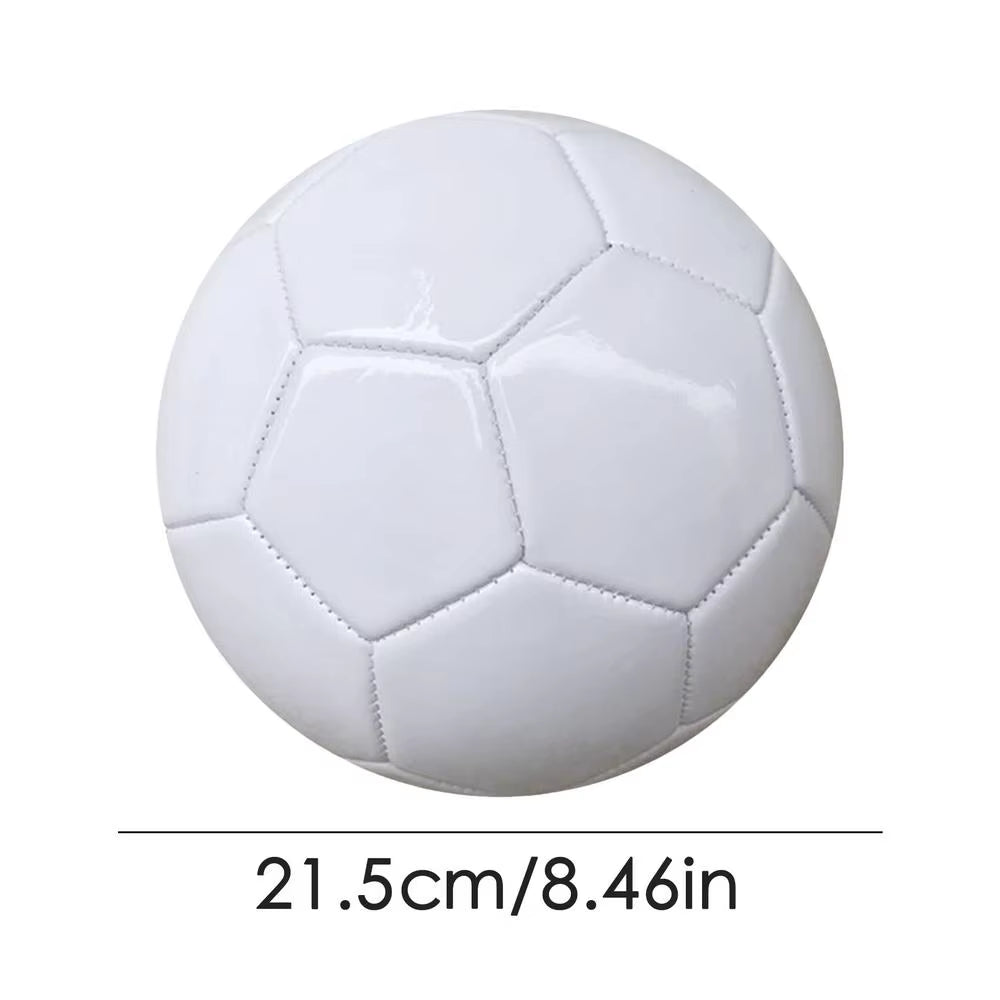 White Soccer Ball Size 3/4/5 White Autograph Soccer Ball White Official Signing Soccer Lightweight for Kids Adult Football