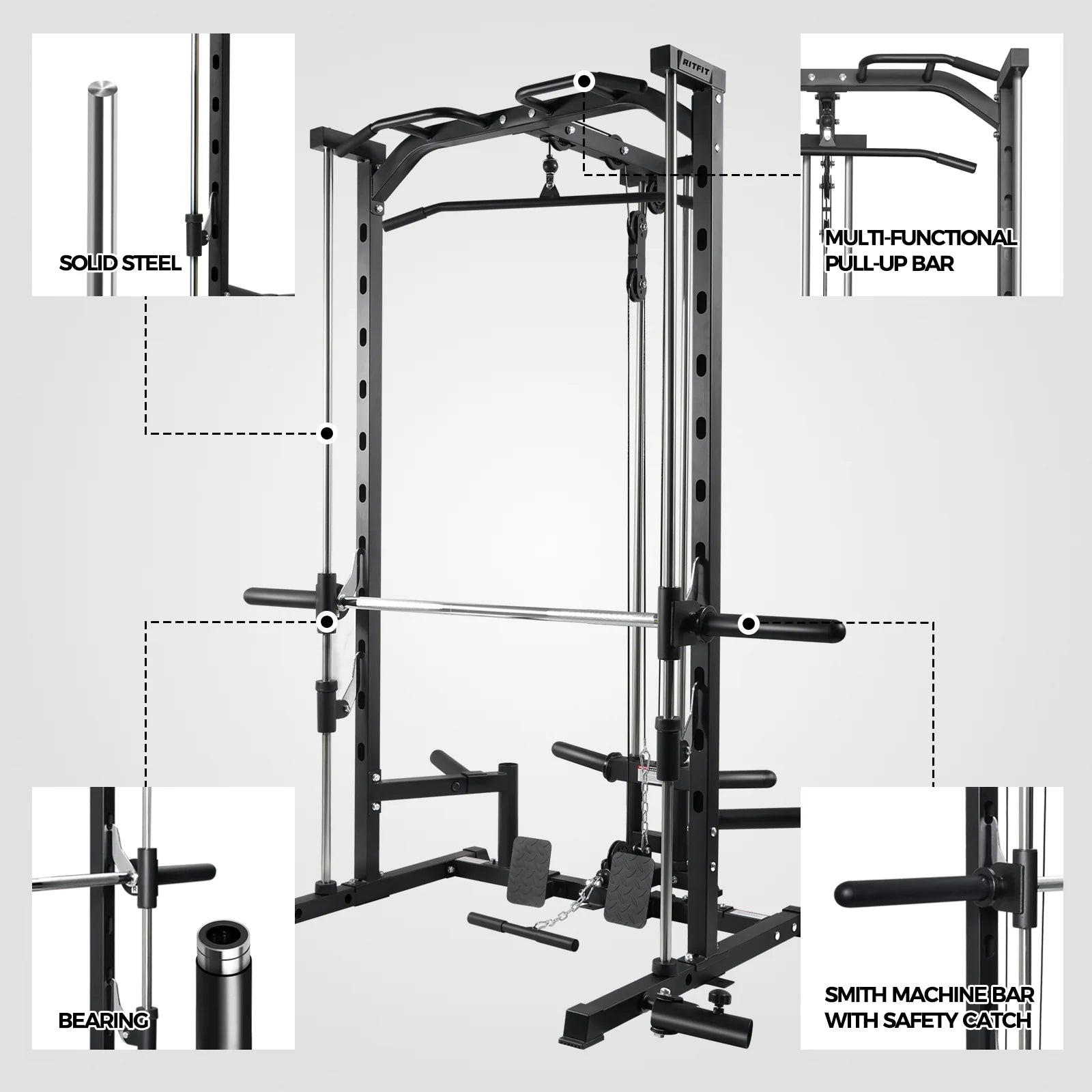 PSR05 2.0 Smith Machine Home Gym Package
