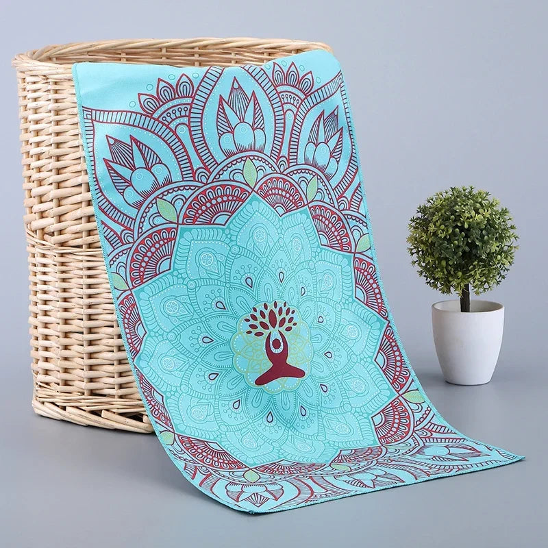 New Yoga Blanket Yoga Towel Yoga Hall Quick-Drying Towel Fitness Towel Printing Sports Travel Quick-Drying Anti-Slip Pilates