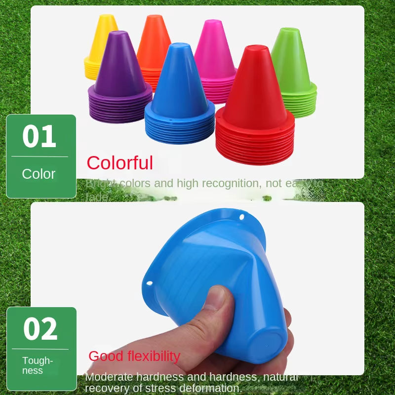 8Cm Plastic Skate Marker Cones Roller Football Soccer Training Equipment Marking Cup Roller Skating Roadblock Accessories