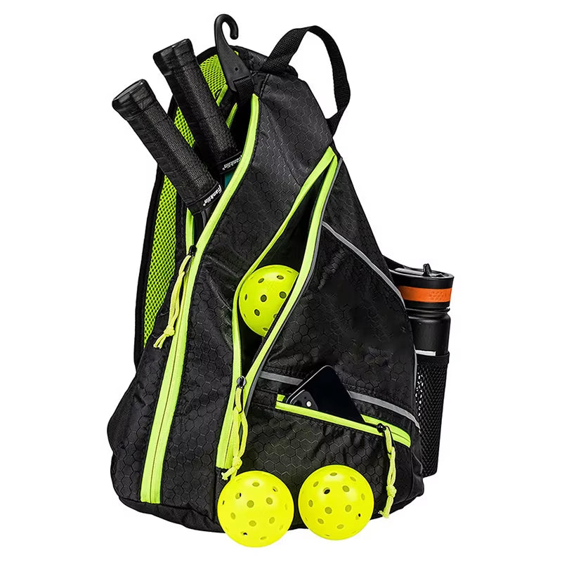 Pickleball Bag Men'S & Women'S Backpack Adjustable Sling Bag with Fence Hook/Upgraded Capacity/Safety Pocket/Water Bottle Holder