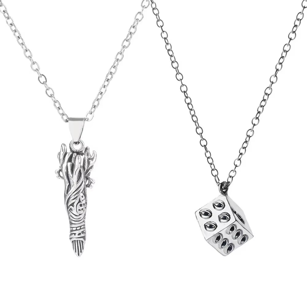 Anime Jujutsu Kaisen Ryomen Sukuna Satoru Gojo Prison Realm Pendant Necklace Cosplay Unisex Prop Jewelry Accessories Gift