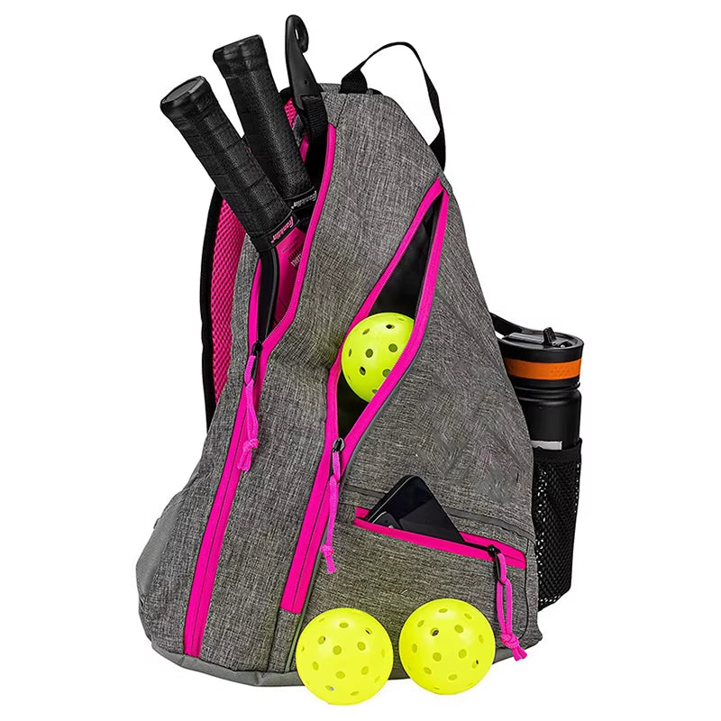 Pickleball Bag Men'S & Women'S Backpack Adjustable Sling Bag with Fence Hook/Upgraded Capacity/Safety Pocket/Water Bottle Holder