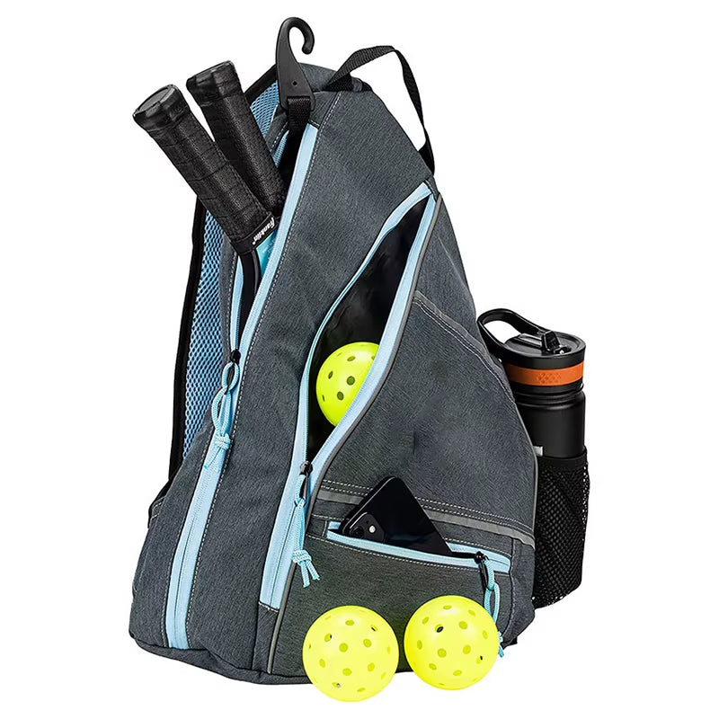 Pickleball Bag Men'S & Women'S Backpack Adjustable Sling Bag with Fence Hook/Upgraded Capacity/Safety Pocket/Water Bottle Holder