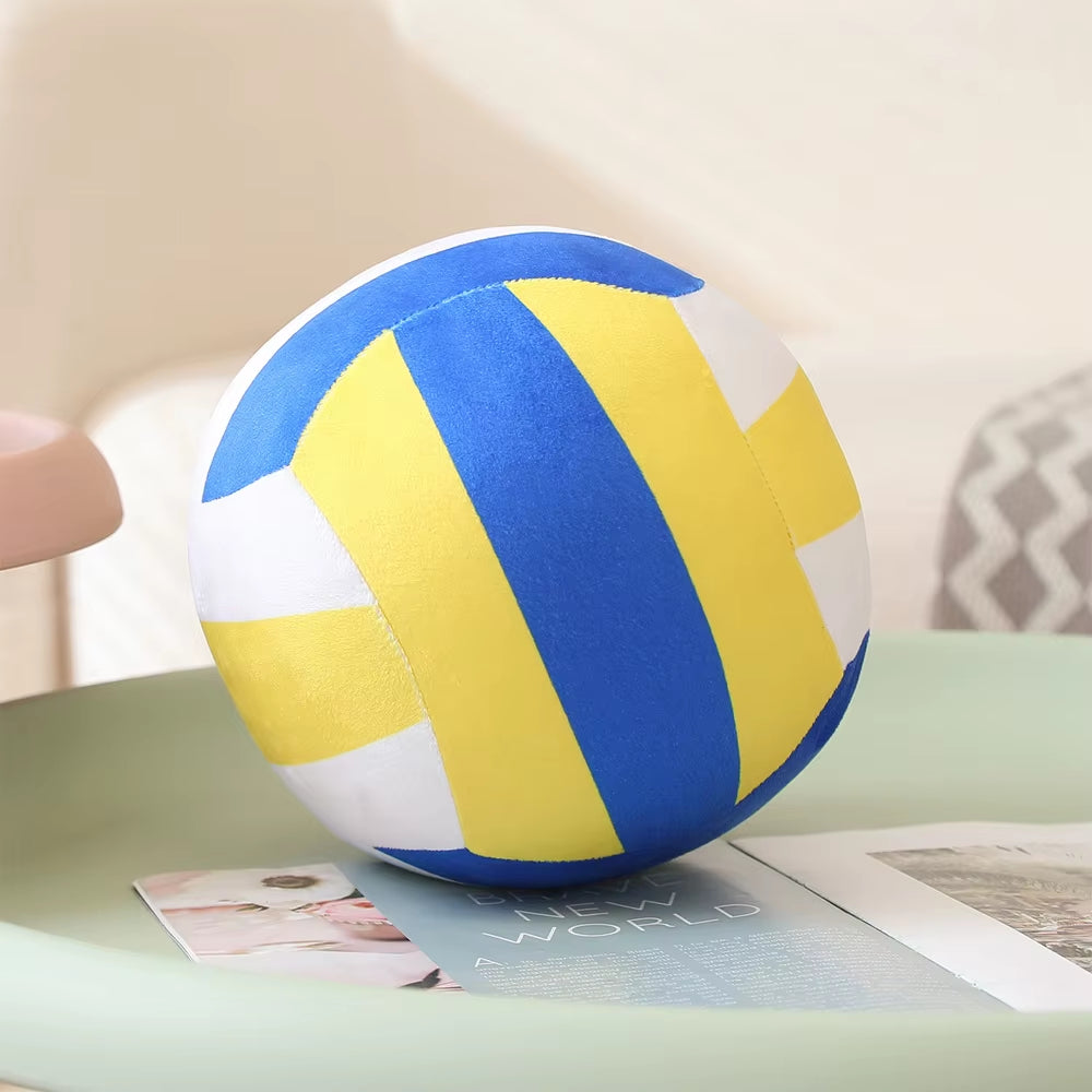 Simulation Volleyball Ball Plush Toy Cute Volleyball Props Pillow Accompany Kids Soft Gifts for Girls Boys Room Decor