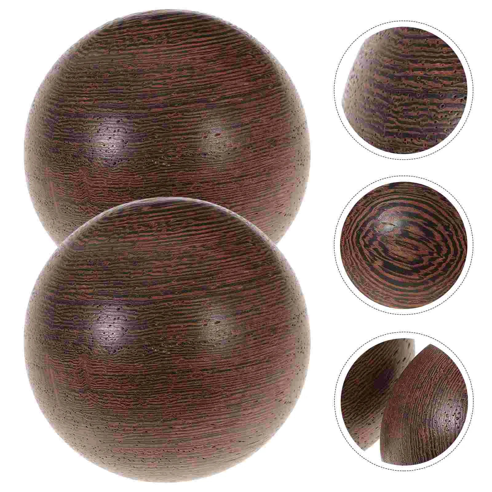 2Pcs Rosewood Hand Hand Exercise Balls Baoding Hand Exercise Balls Chinese Acupoint Hand Exercise Balls Adult Wrist Hand