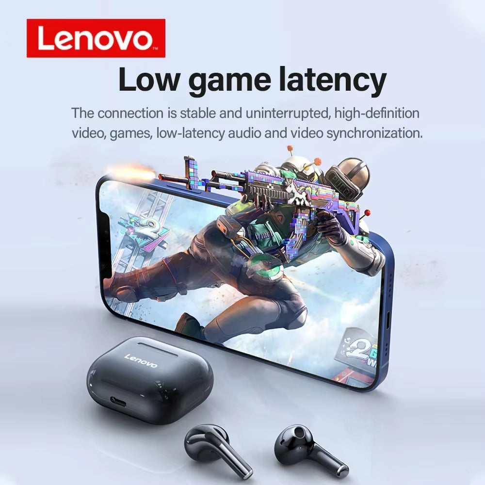 New  LP40 Earphones TWS Wireless Bluetooth Earbuds Bass Touch Control Stereo Noise Reduction Long Standby Original Choice