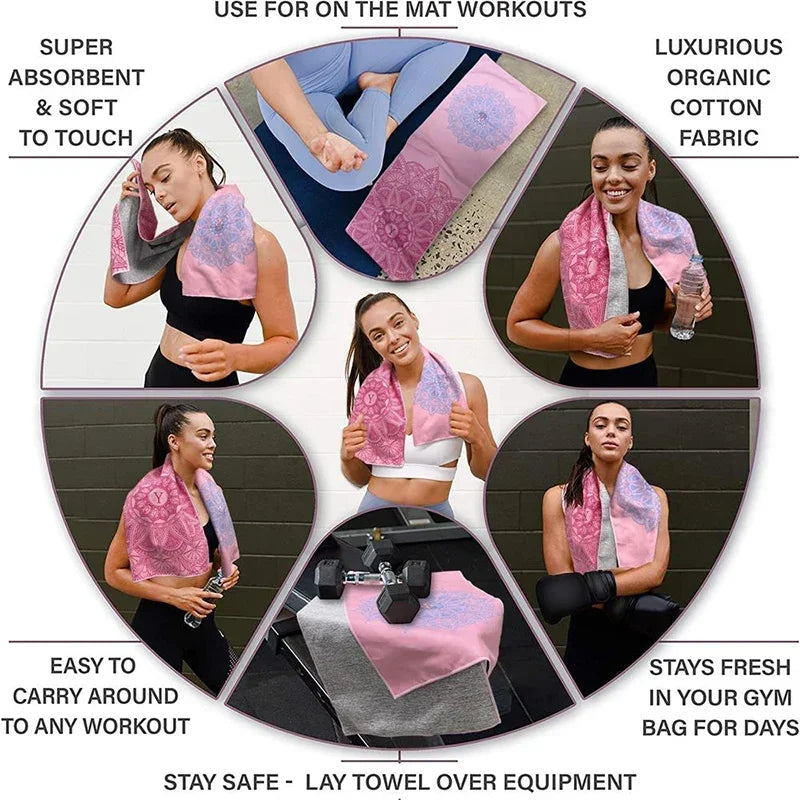 New Yoga Blanket Yoga Towel Yoga Hall Quick-Drying Towel Fitness Towel Printing Sports Travel Quick-Drying Anti-Slip Pilates