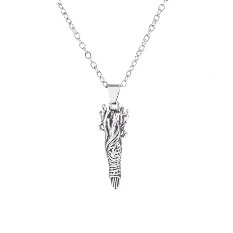 Anime Jujutsu Kaisen Ryomen Sukuna Satoru Gojo Prison Realm Pendant Necklace Cosplay Unisex Prop Jewelry Accessories Gift