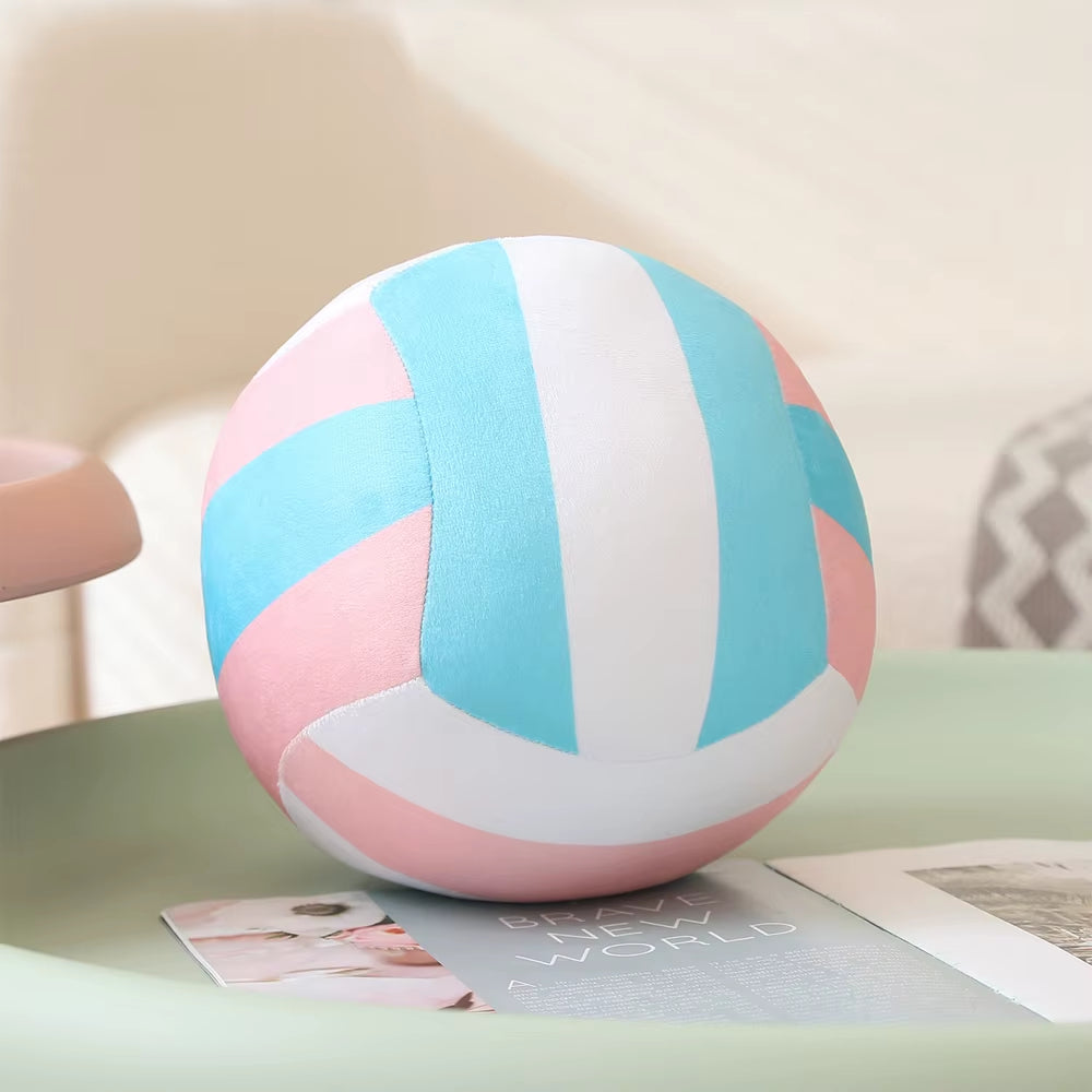 Simulation Volleyball Ball Plush Toy Cute Volleyball Props Pillow Accompany Kids Soft Gifts for Girls Boys Room Decor