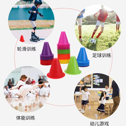 8Cm Plastic Skate Marker Cones Roller Football Soccer Training Equipment Marking Cup Roller Skating Roadblock Accessories