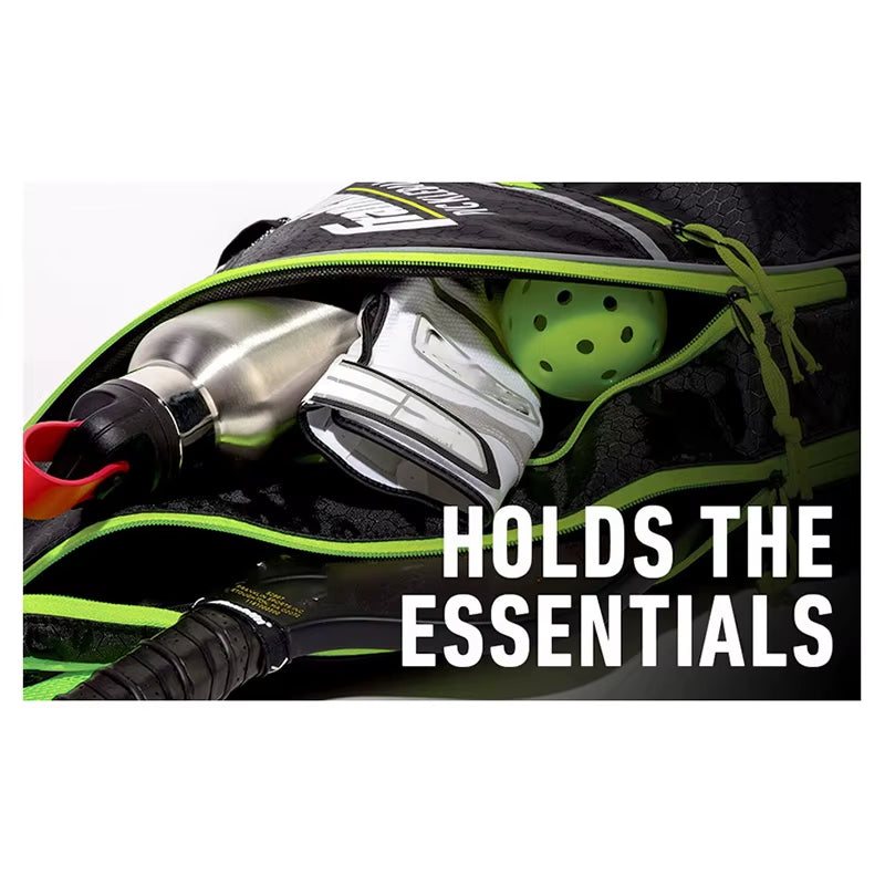 Pickleball Bag Men'S & Women'S Backpack Adjustable Sling Bag with Fence Hook/Upgraded Capacity/Safety Pocket/Water Bottle Holder