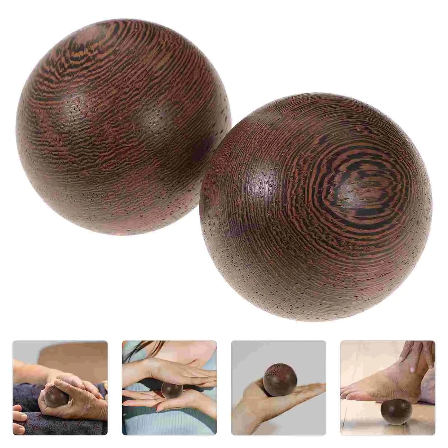 2Pcs Rosewood Hand Hand Exercise Balls Baoding Hand Exercise Balls Chinese Acupoint Hand Exercise Balls Adult Wrist Hand