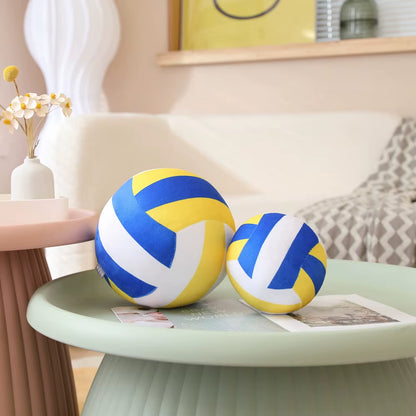 Simulation Volleyball Ball Plush Toy Cute Volleyball Props Pillow Accompany Kids Soft Gifts for Girls Boys Room Decor