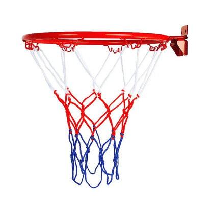 32Cm Wall Mounted Basketball Hoop Netting Metal Rim Hanging Basket Basket-Ball Wall Rim W/ Screws Indoor Outdoor Sport