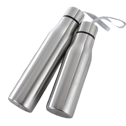 500Ml/1000Ml Sport Water Bottle Single-Layer Rugged Cup Travel Camping Sports Drink Bottles Drinkware Stainless Steel