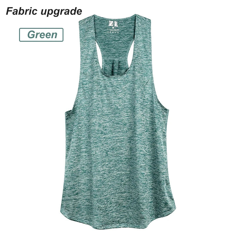 Sleeveless Racerback Workout Tank Tops for Women,Running Training Yoga Shirts,Fitness Sport Yoga Vest, Gym Sport Shirts