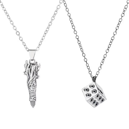 Anime Jujutsu Kaisen Ryomen Sukuna Satoru Gojo Prison Realm Pendant Necklace Cosplay Unisex Prop Jewelry Accessories Gift