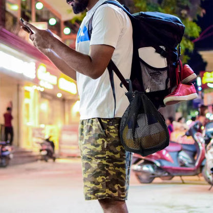 Single Ball Bag Mesh Bag for Transporting Single Volleyball Basketball Football Volleyball Bag Mesh Handbag Ball Bag Clip On