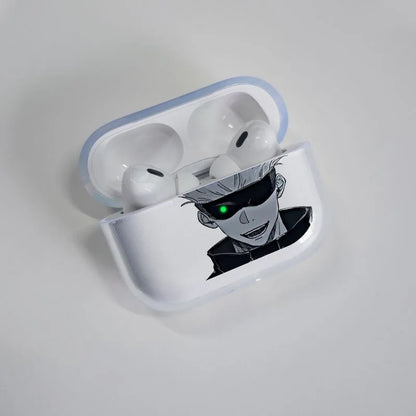 Jujutsu Kaisen Gojo Satoru Earphone Case for Apple Airpods 4 2 3 Pro Transparent Anime Airpods Case