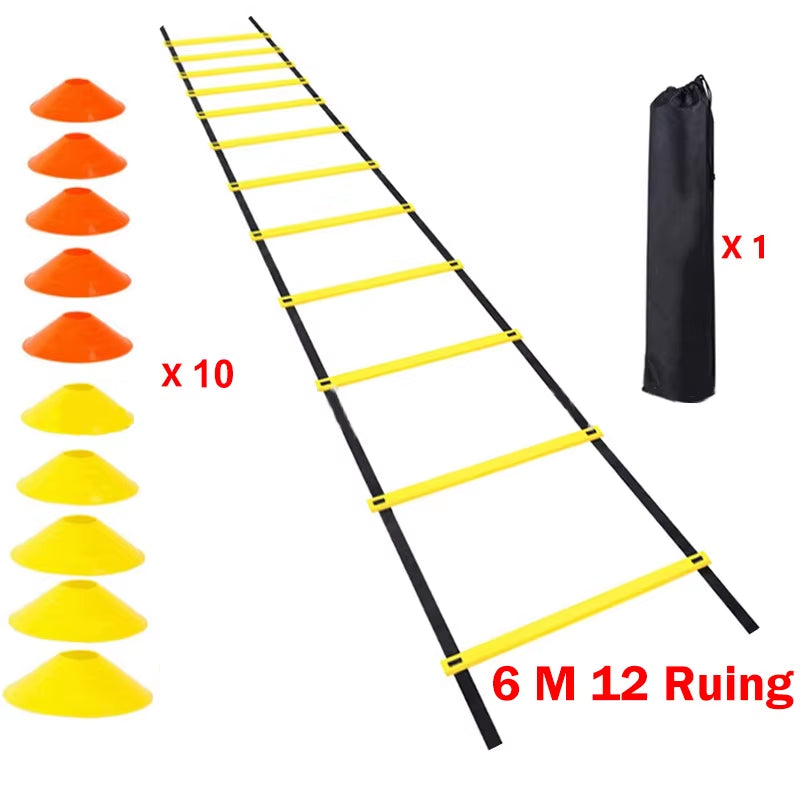 Agility Ladder Set Soccer Speed Parachute Football Cones Set Soccer Football Speed Training Ladder Sports Running Equipment