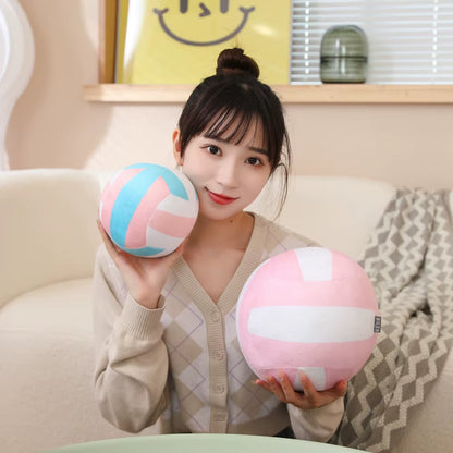 Simulation Volleyball Ball Plush Toy Cute Volleyball Props Pillow Accompany Kids Soft Gifts for Girls Boys Room Decor